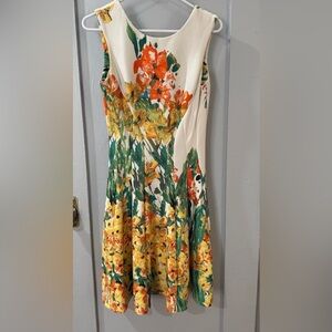 Liz Claiborne Floral Sleeveless Dress - Multicolor